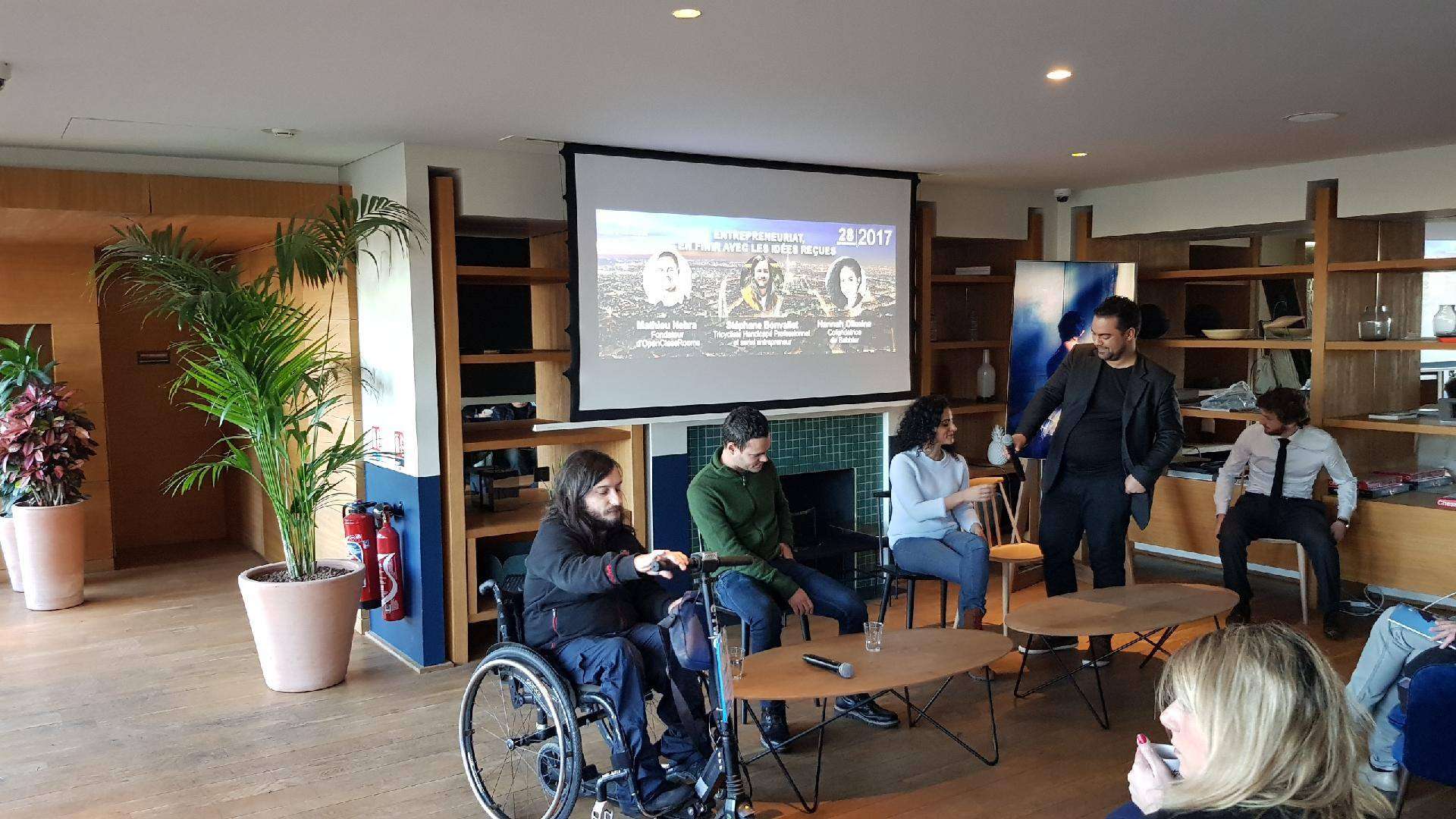 Intervention publique autour du handicap, des idées et de la transmission